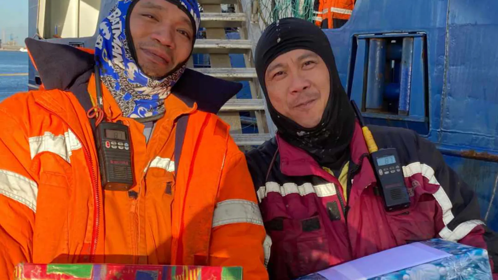 Paquetes navideños para marineros