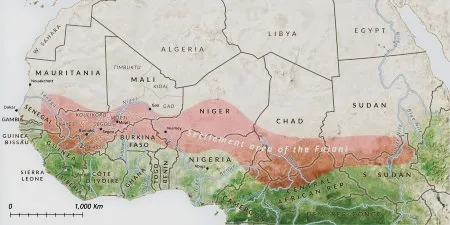 Mapa del pueblo Fulani