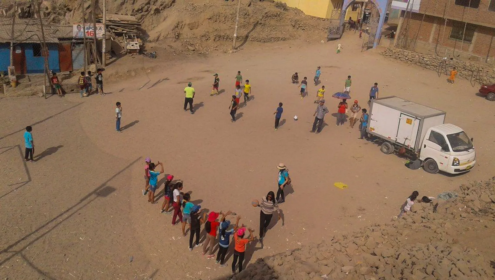 Foto grupal desde arriba